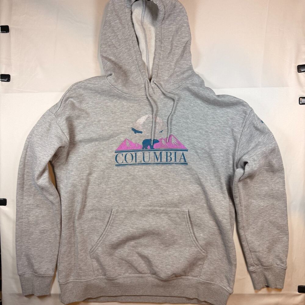 Columbia Retro Hoodie Graphic Womens Size Large